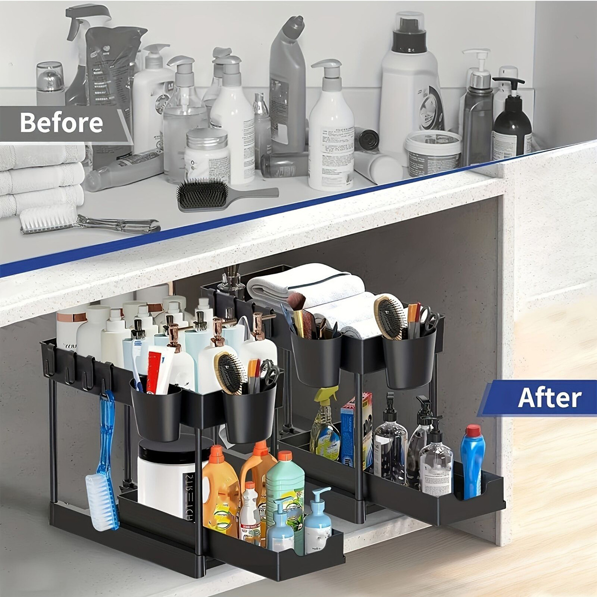 ShelfEase™ Cabinet Organizer