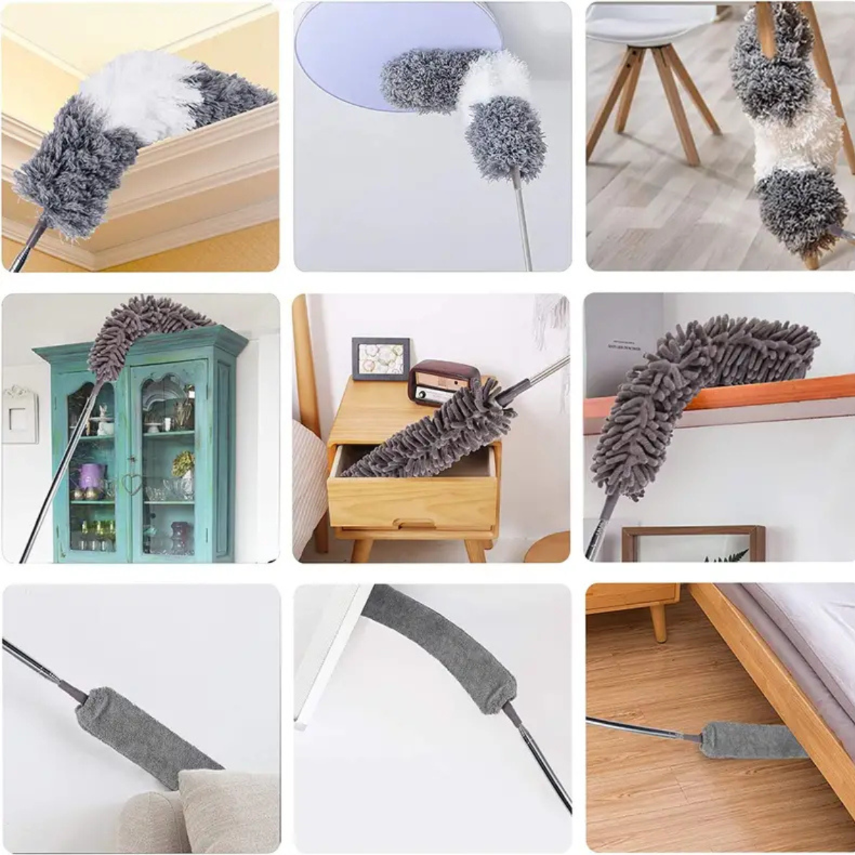 DustReach™ Extendable Microfiber Duster Kit