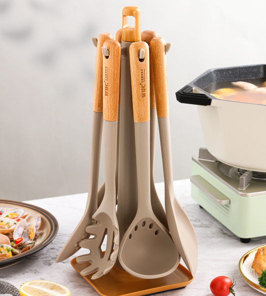 WoodSil™ Silicone Utensil Set